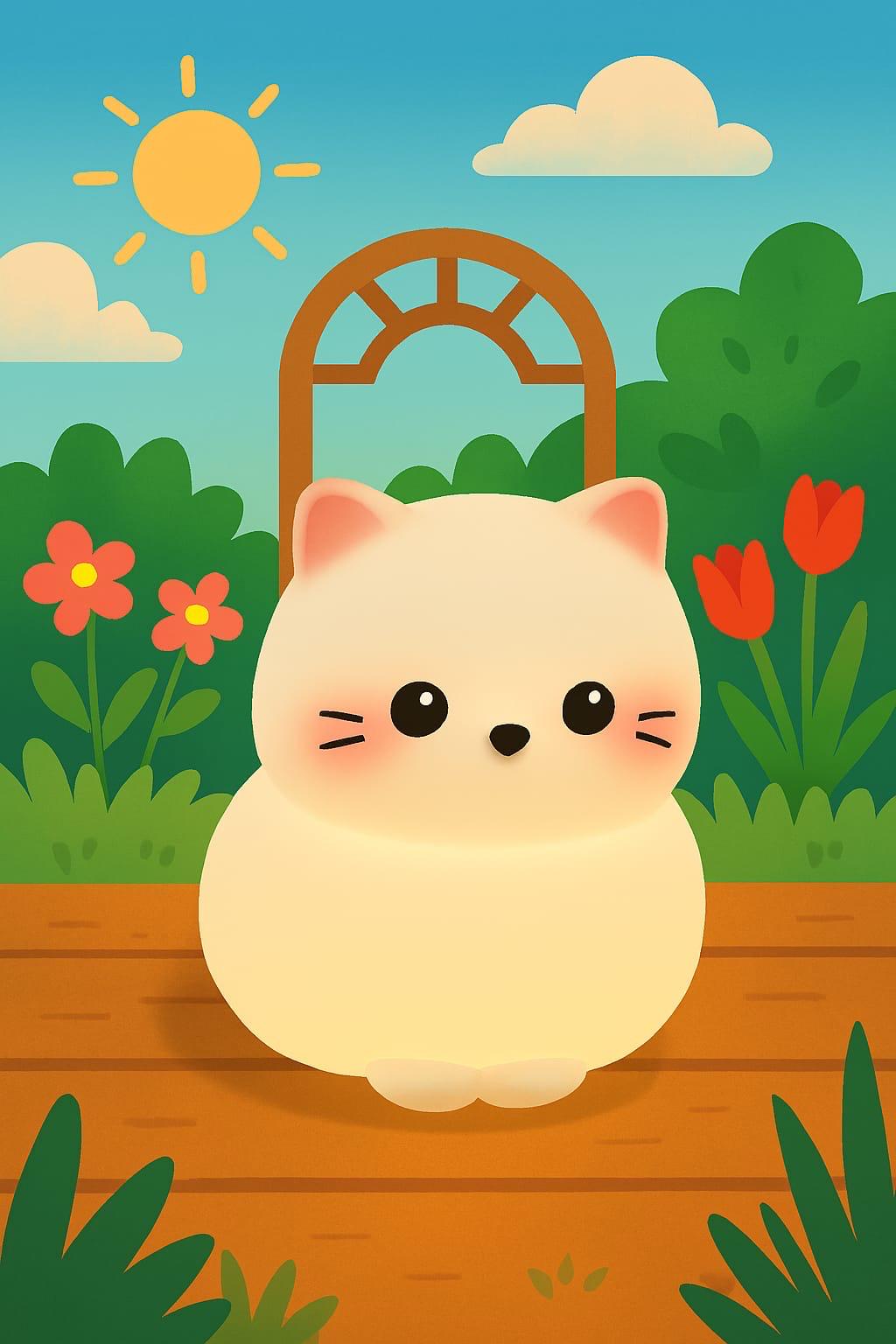 Veilleuse Chat Mignon en Silicone – Douce et agréable 1