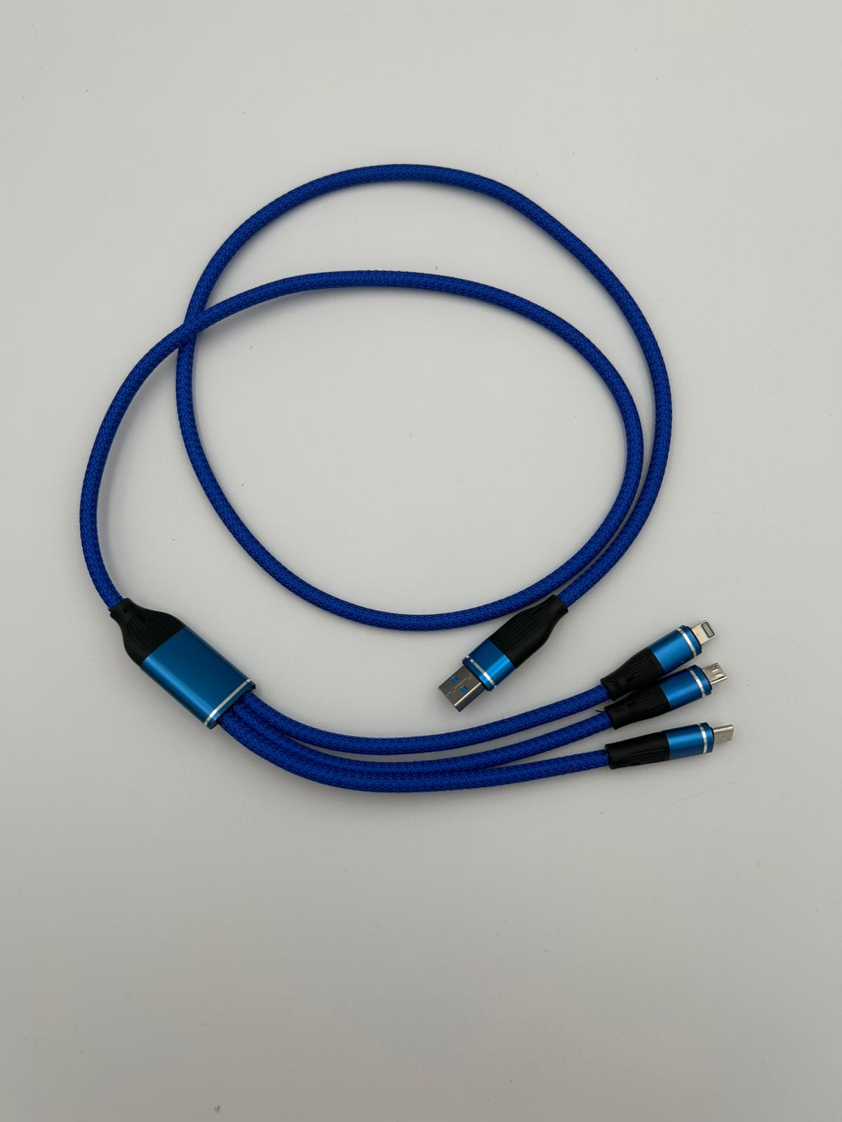 Câble de Charge 3-en-1 Tressé 3