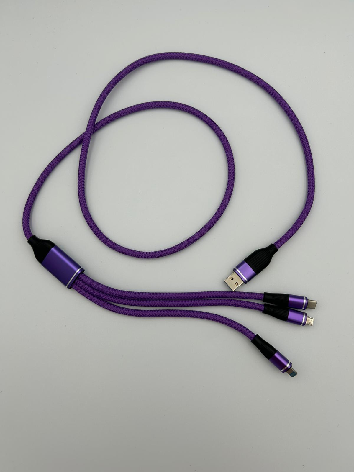 Câble de Charge 3-en-1 Tressé 4
