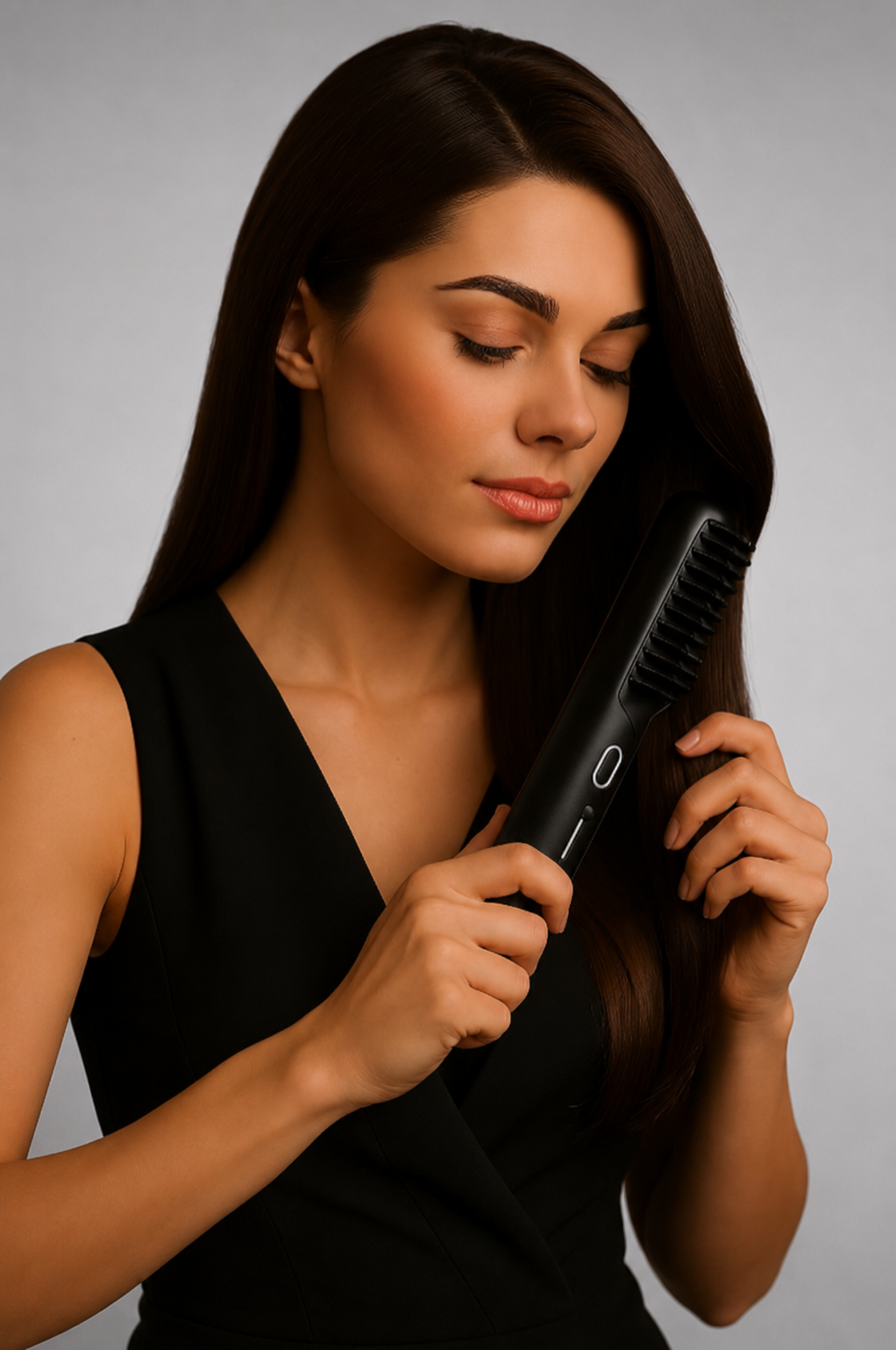 Brosse Lissante Chauffante Sans Fil – Lissage Express L'élégance en Instantanée 3