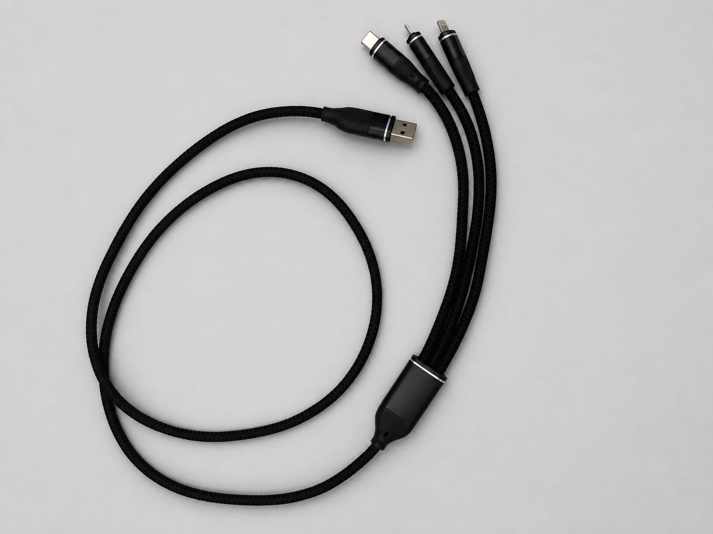 Câble de Charge 3-en-1 Tressé