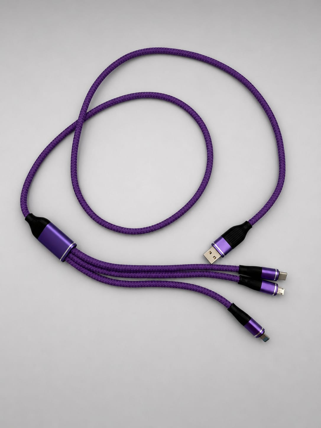 Câble de Charge 3-en-1 Tressé 4